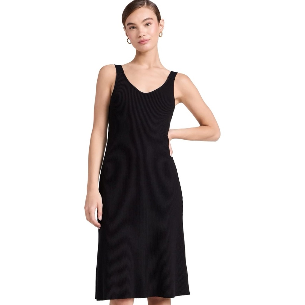 ❤️ Vince Black Ribbed Tank Dress XL